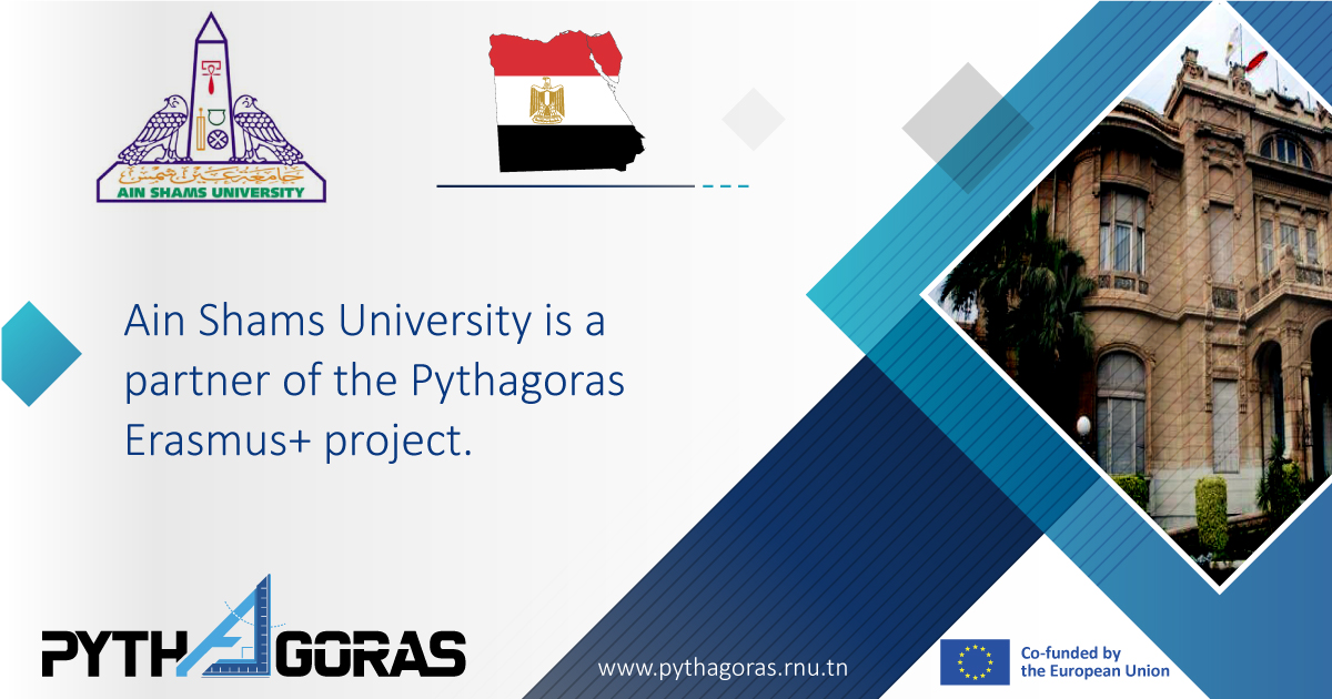Ain Shams University is a partner of the Pythagoras Erasmus+ project.