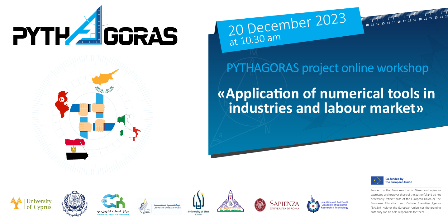 PYTHAGORAS project online workshop on the “Application of numerical tools in industries and labour market”