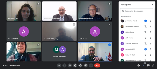 Online consortium meetings of Pythagoras Erasmus+ project